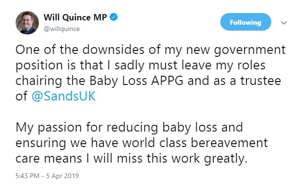 Will Quince MP tweet