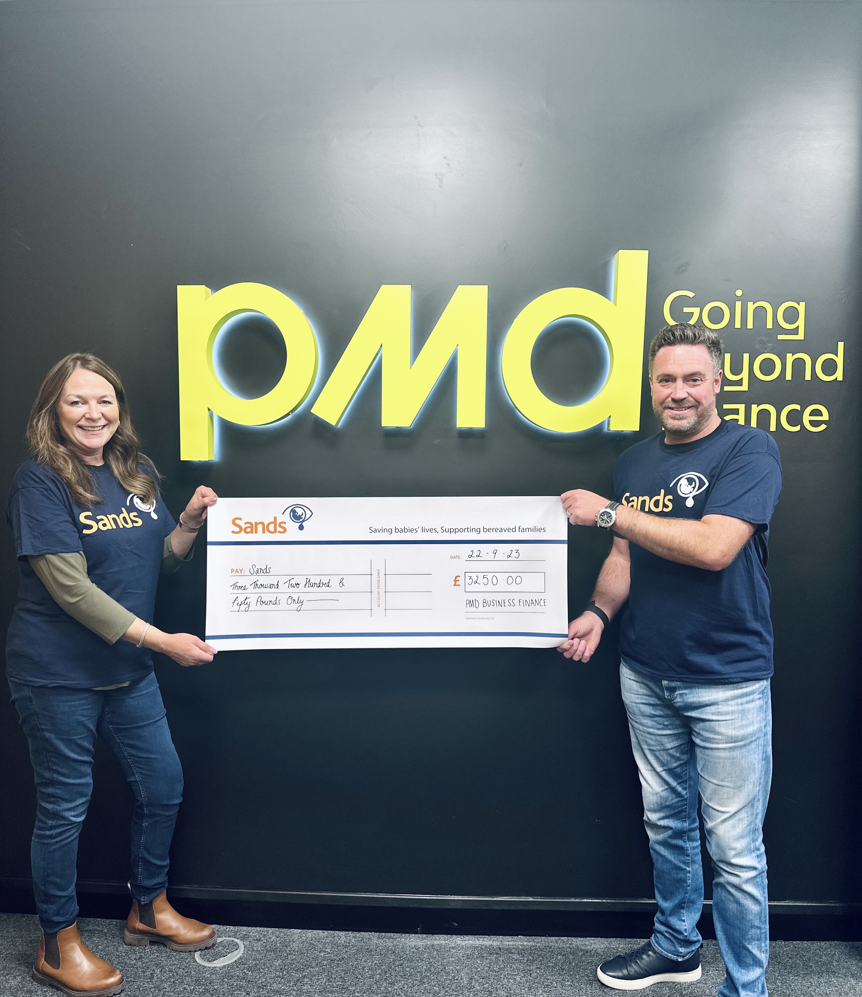 PMD Business Finance Cheque Presentation