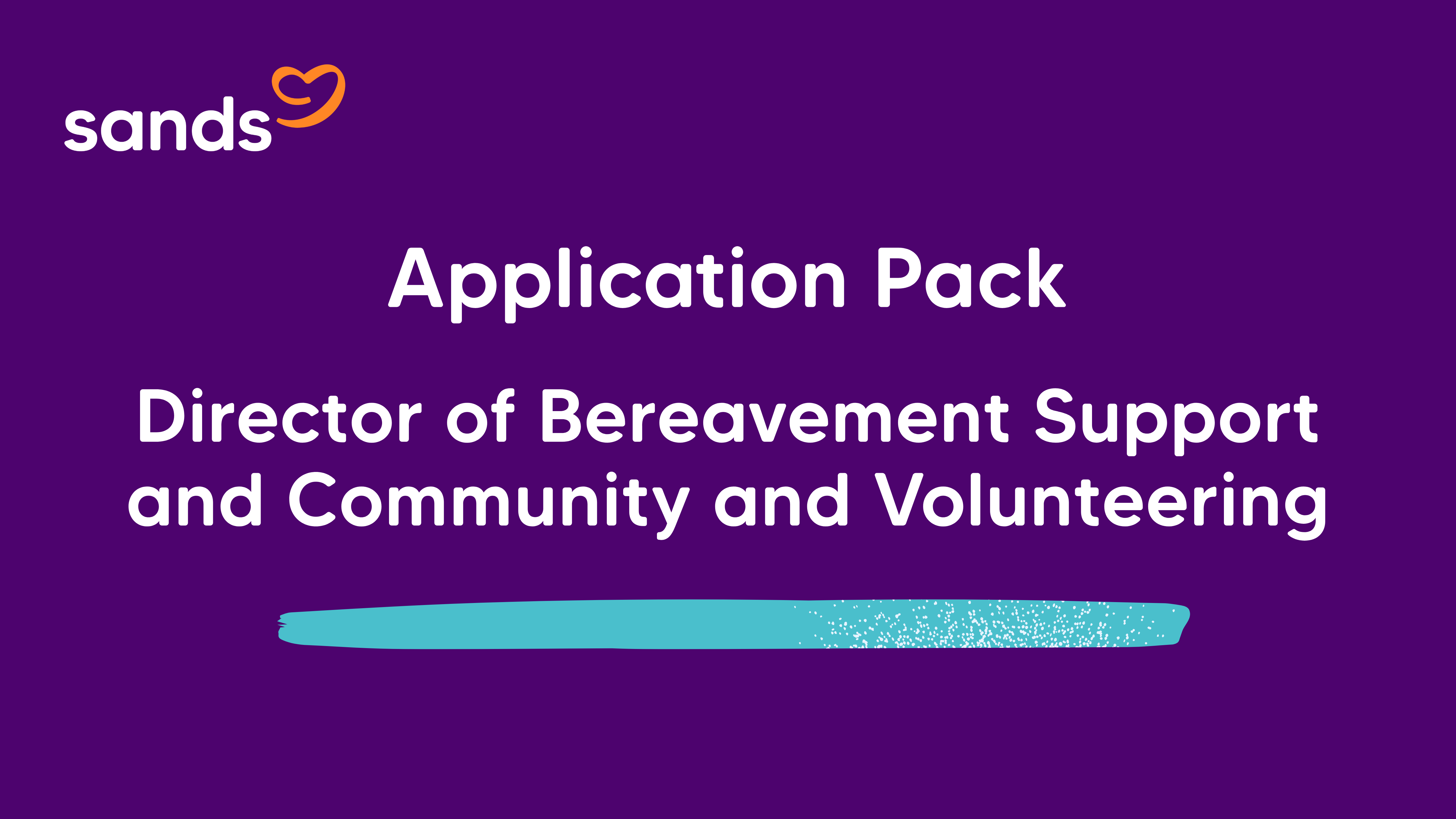 Application Pack Director of Bereavement Support and Community and Volunteering