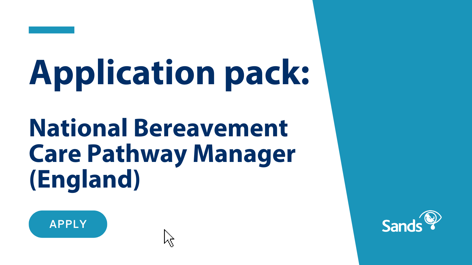 Application Pack National Bereavement Care Pathway Manager England