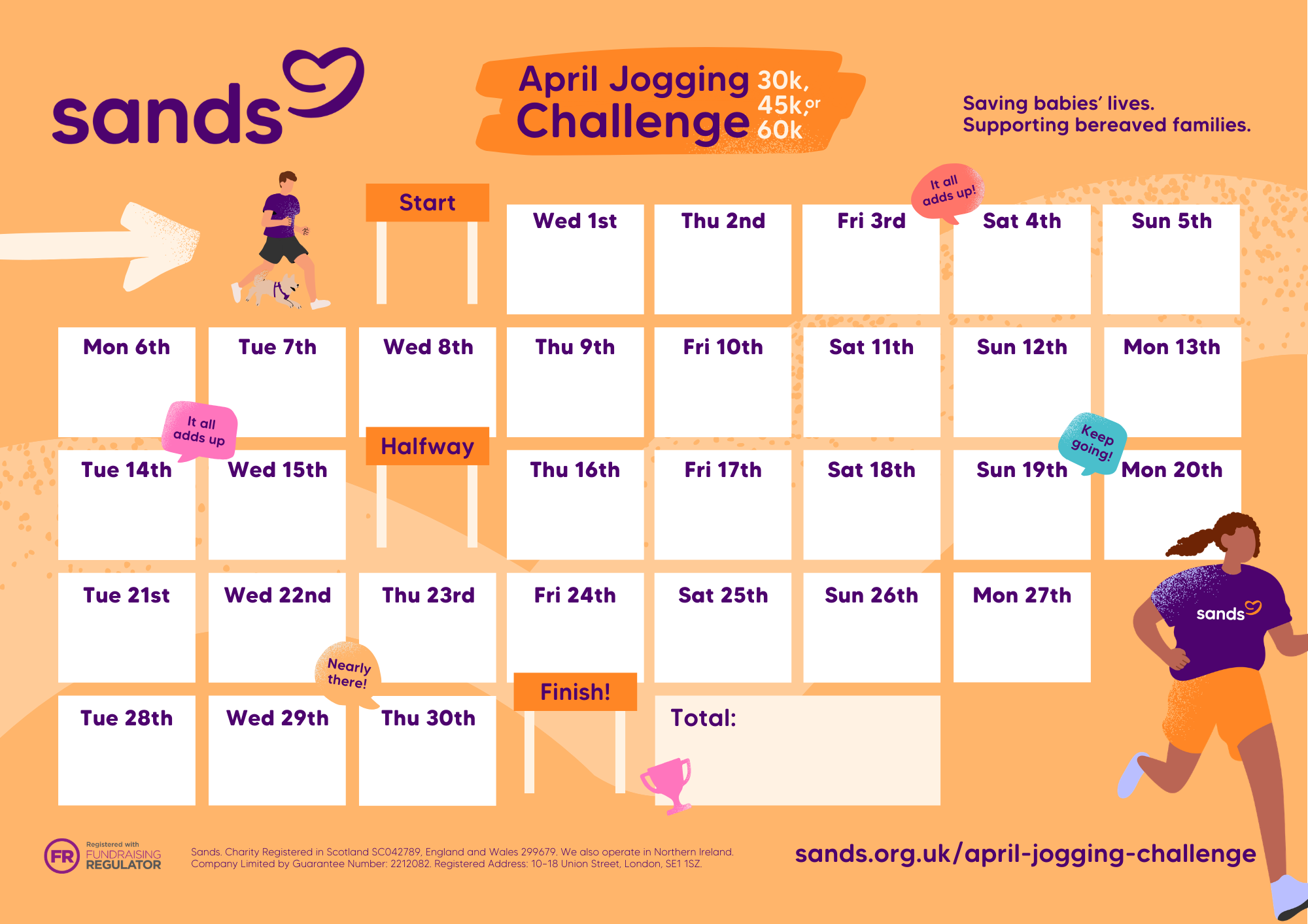 Calender for April to add your daily jobs