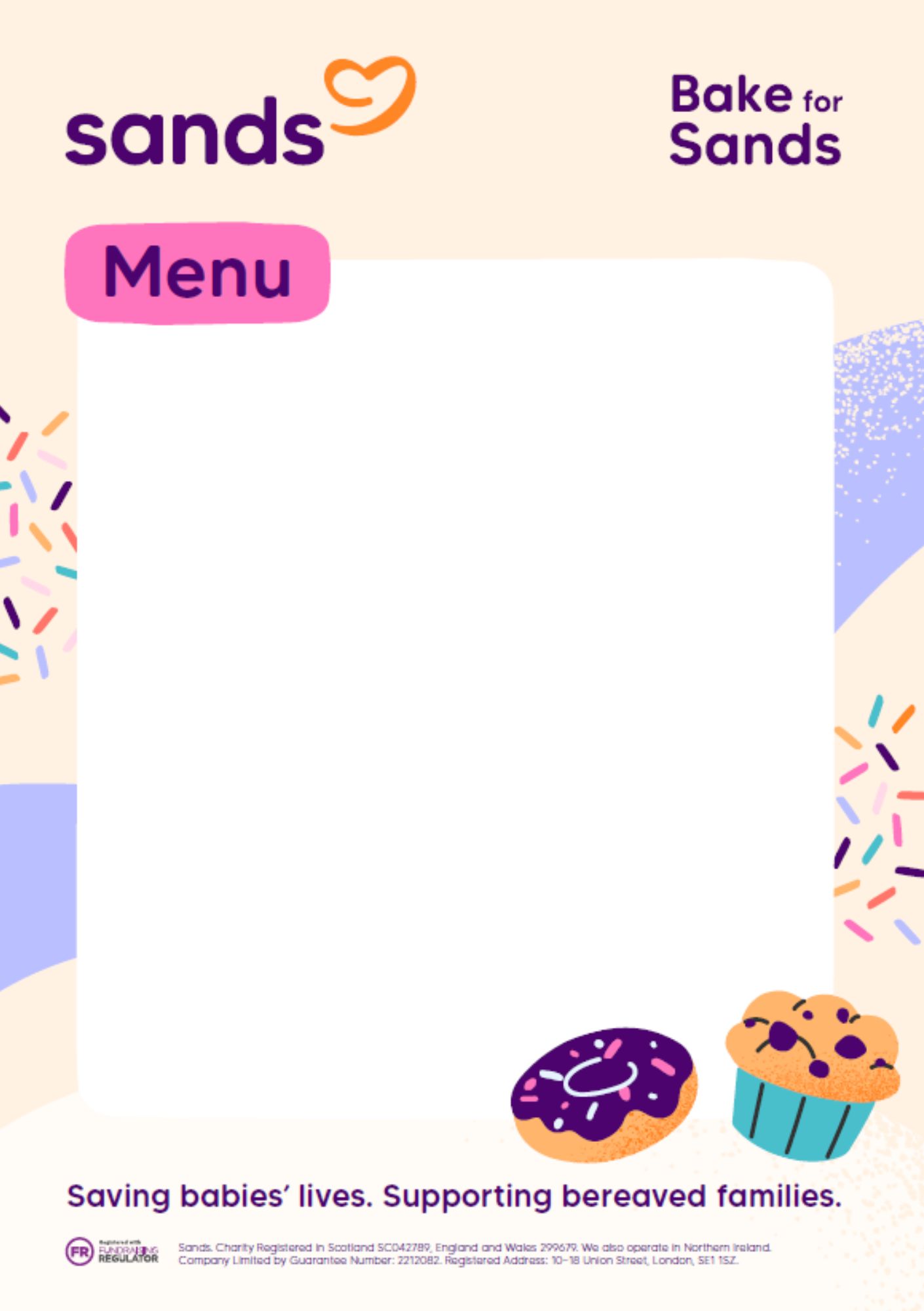 Blank Space Menu