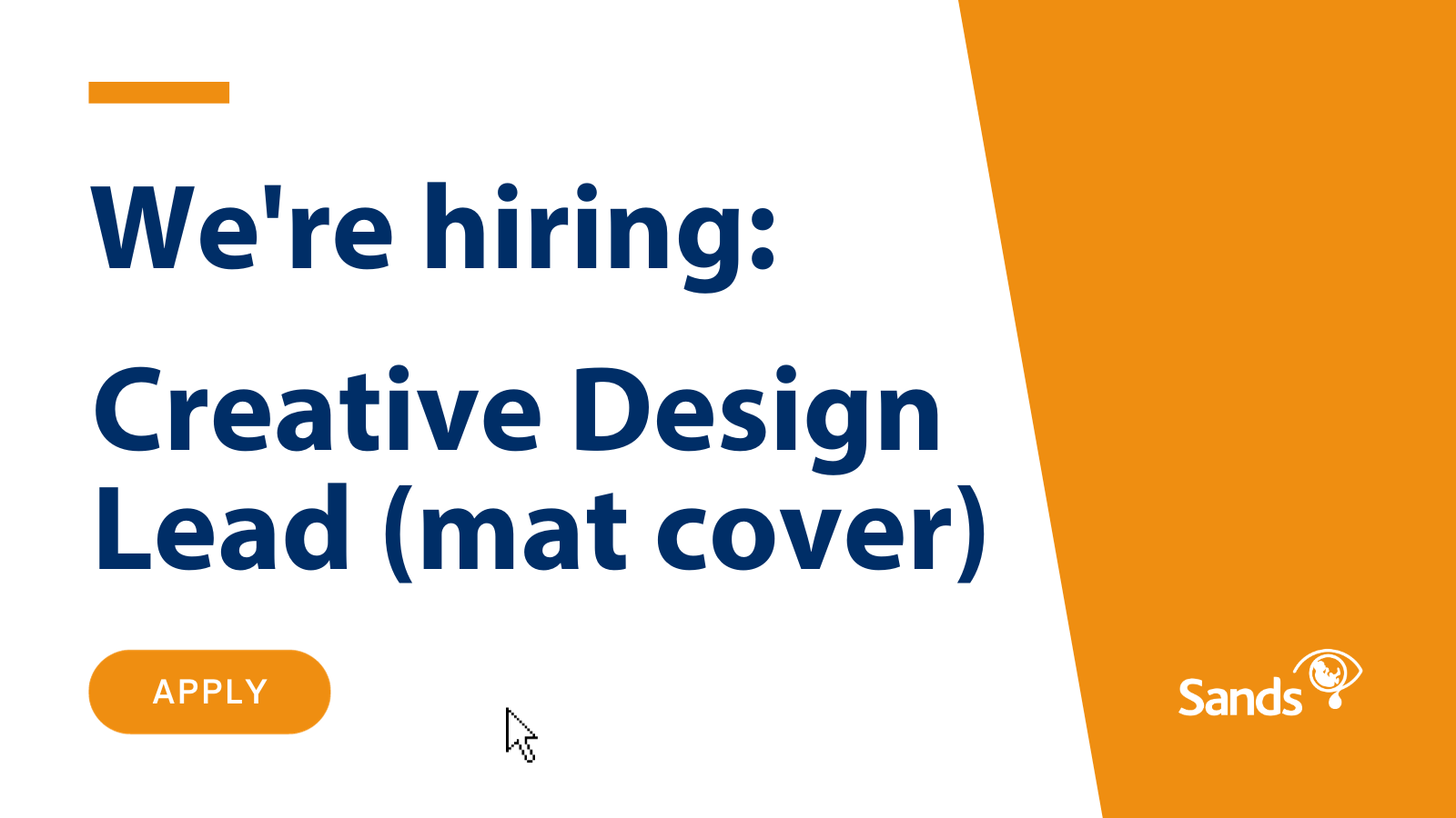 We are hiring Creative Design Lead (maternity cover)