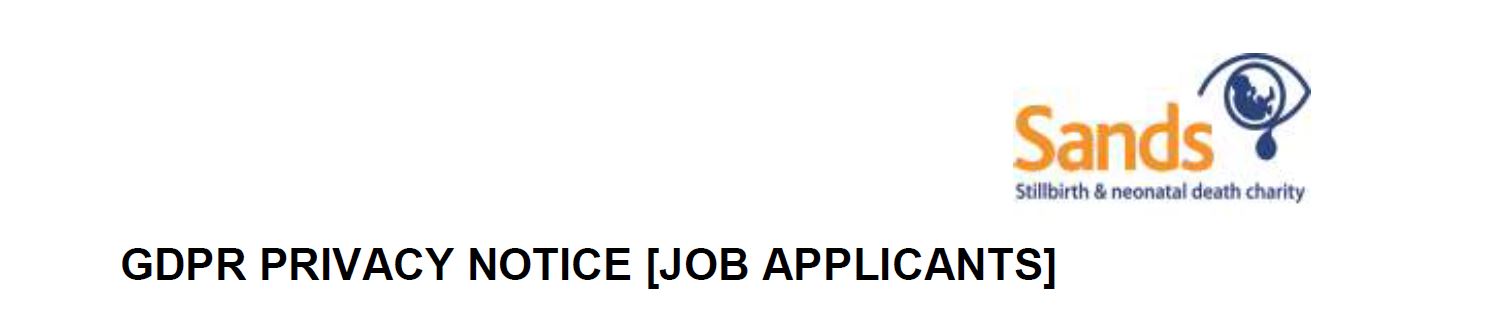 GDPR privacy notice [job applicants]