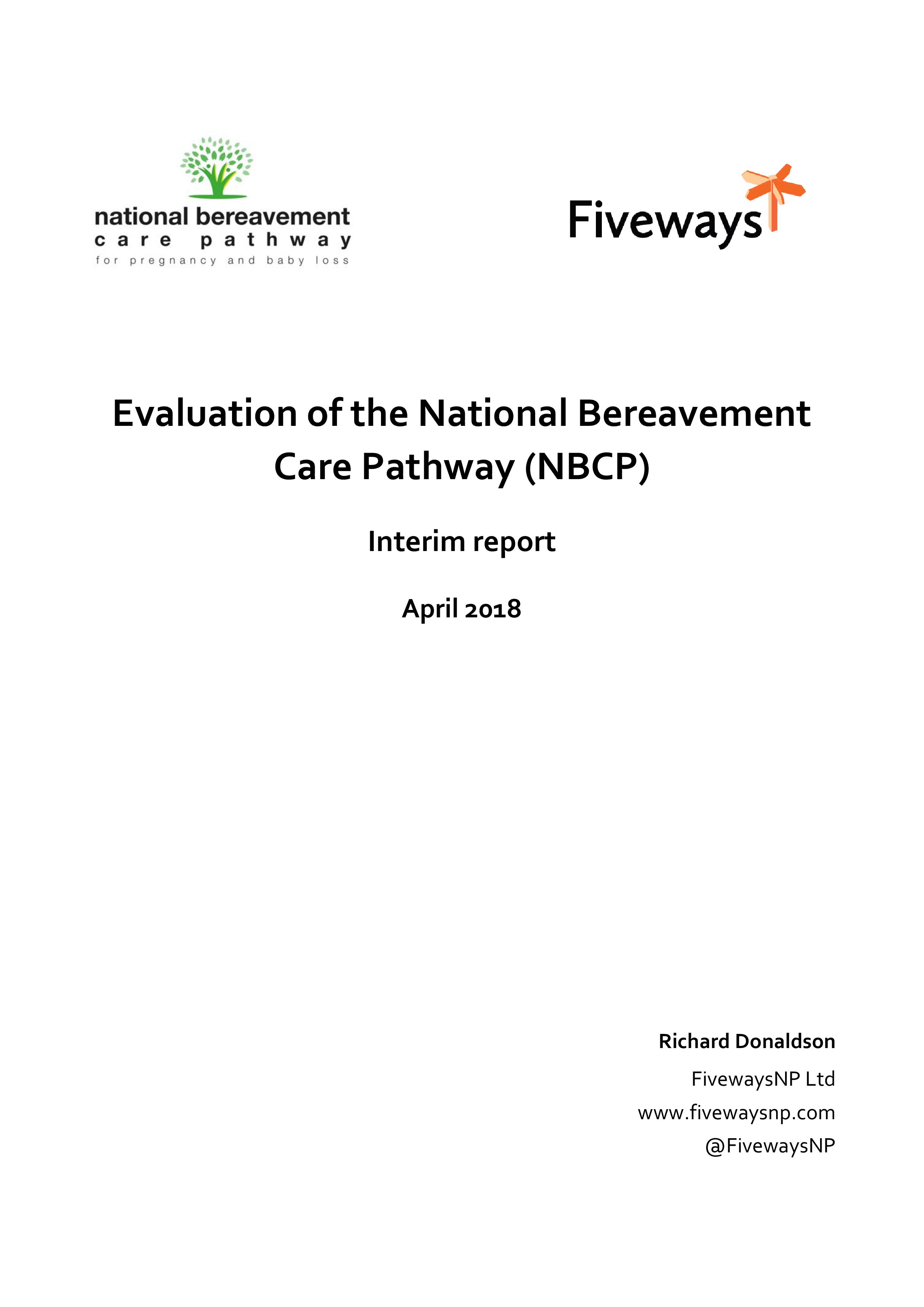 NBCP interim baseline evaluation report April