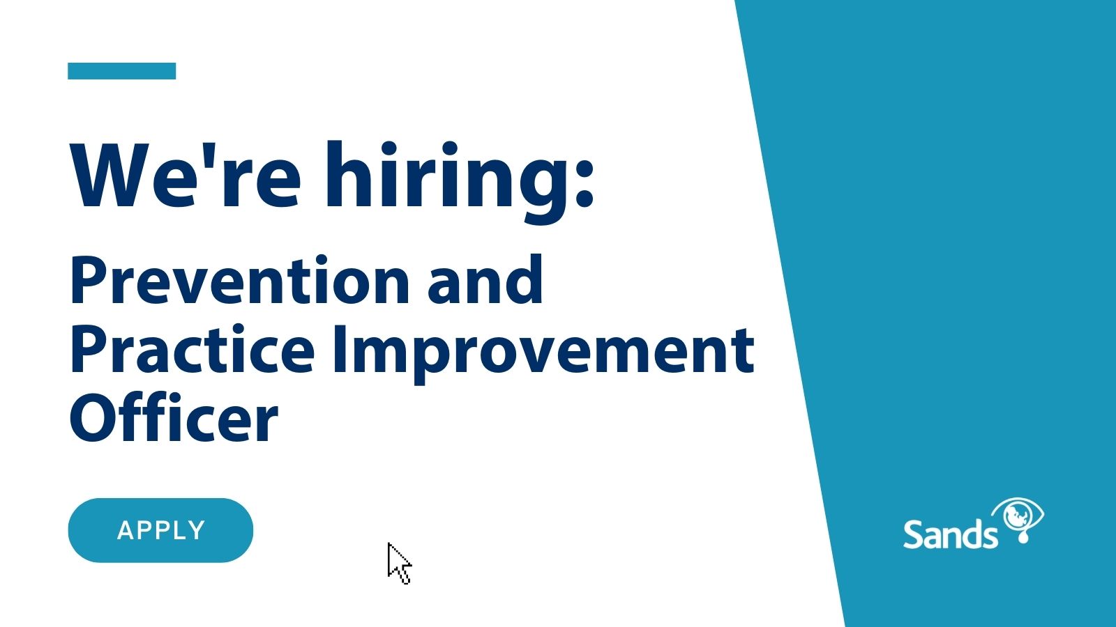 We're Hiring Prevention and Practice Improvement Officer