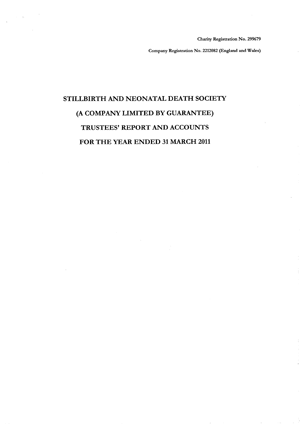 Accounts front cover 2011