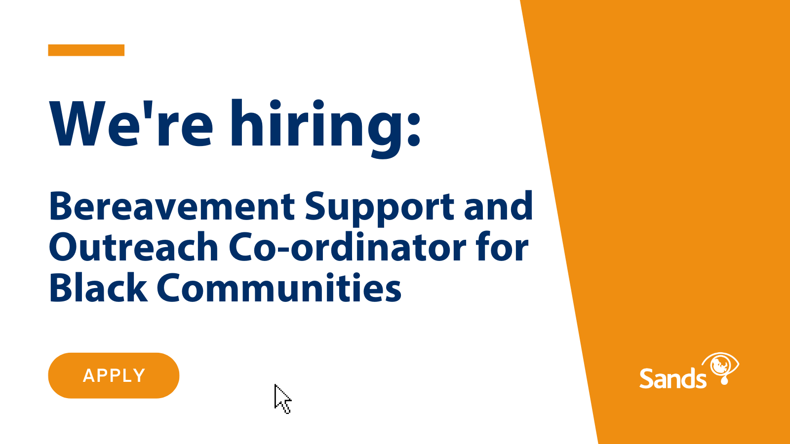 We are hiring Bereavement Support And Outreach Coordinator For Black Communities