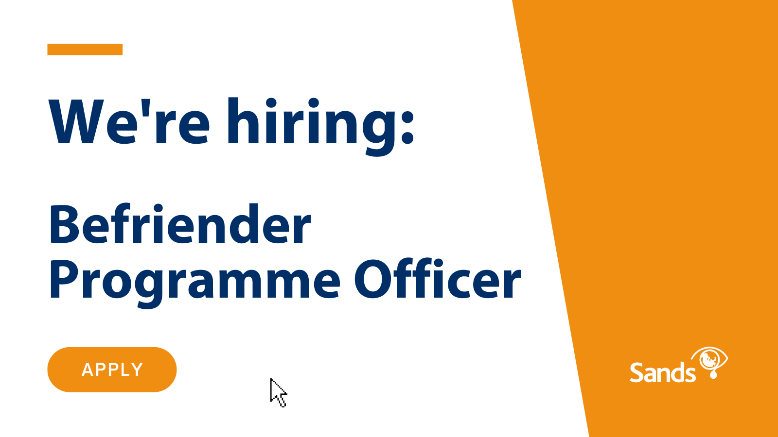 We are hiring Befriender Programme Officer