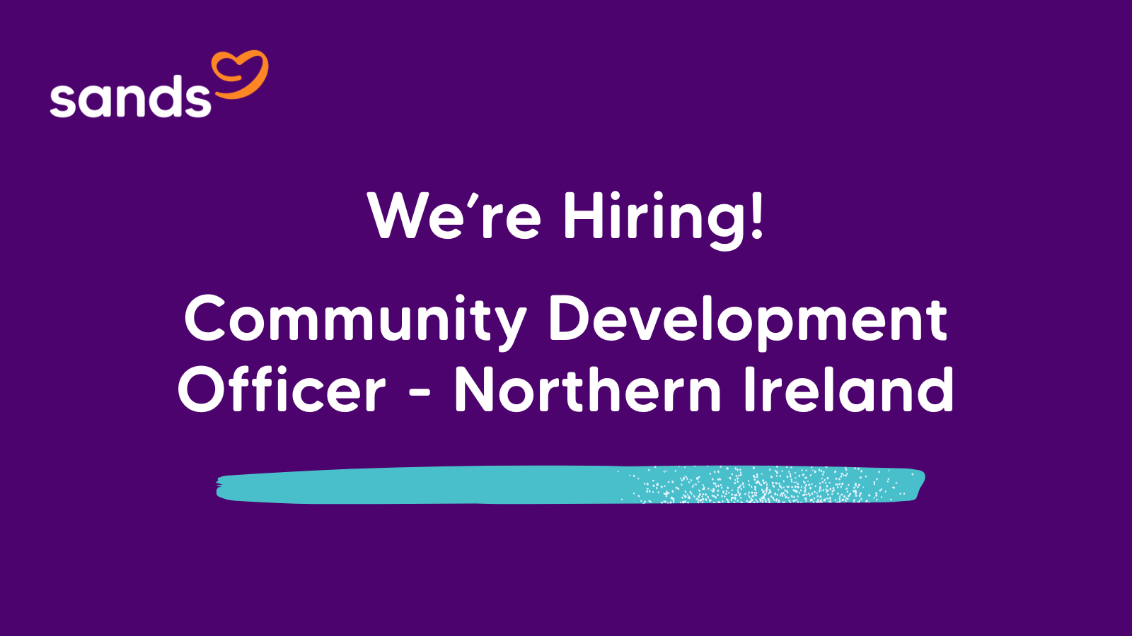 We are hiring Community Development Officer Northern Ireland