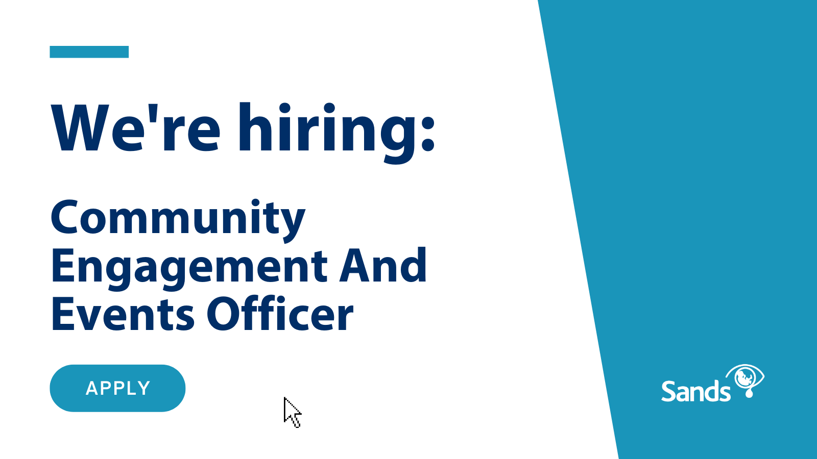 We are hiring Community Engagement And Events Officer