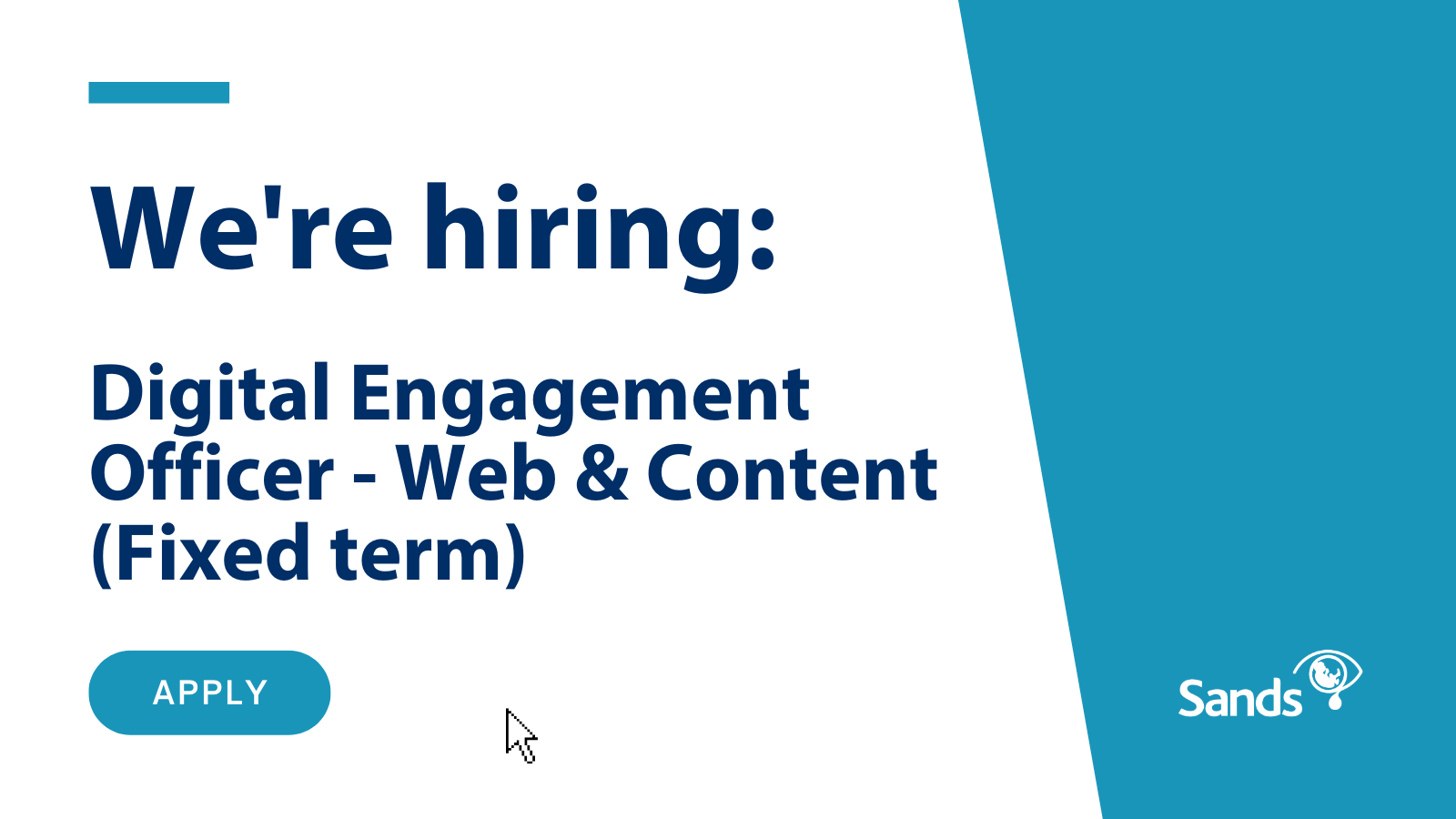 We are hiring Digital Engagement Officer Web And Content