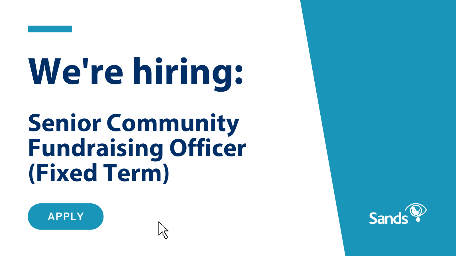 We are hiring Senior Community Fundraising Officer Fixed Term