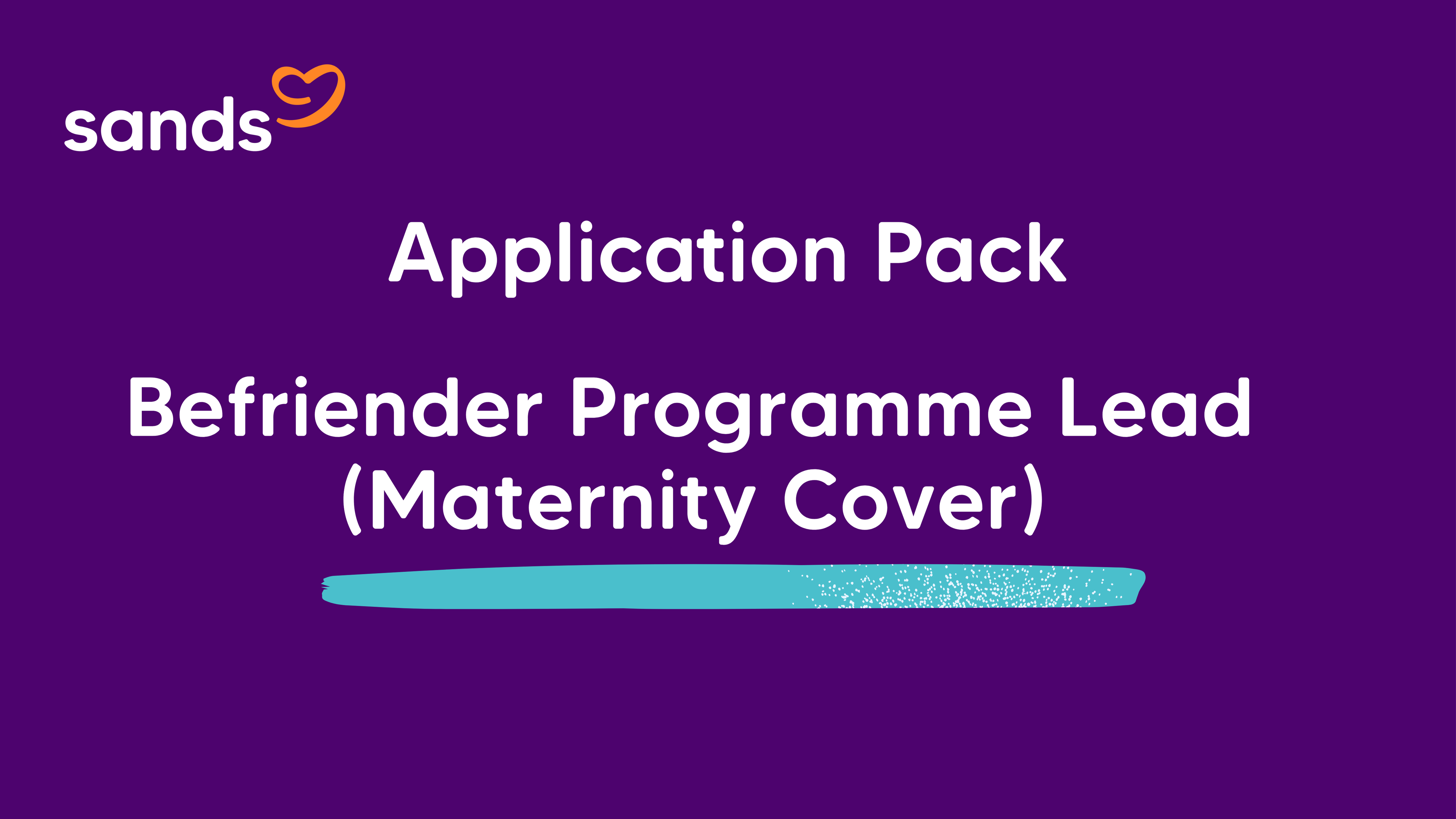Application Pack Befriender Programme Lead (Maternity Cover)