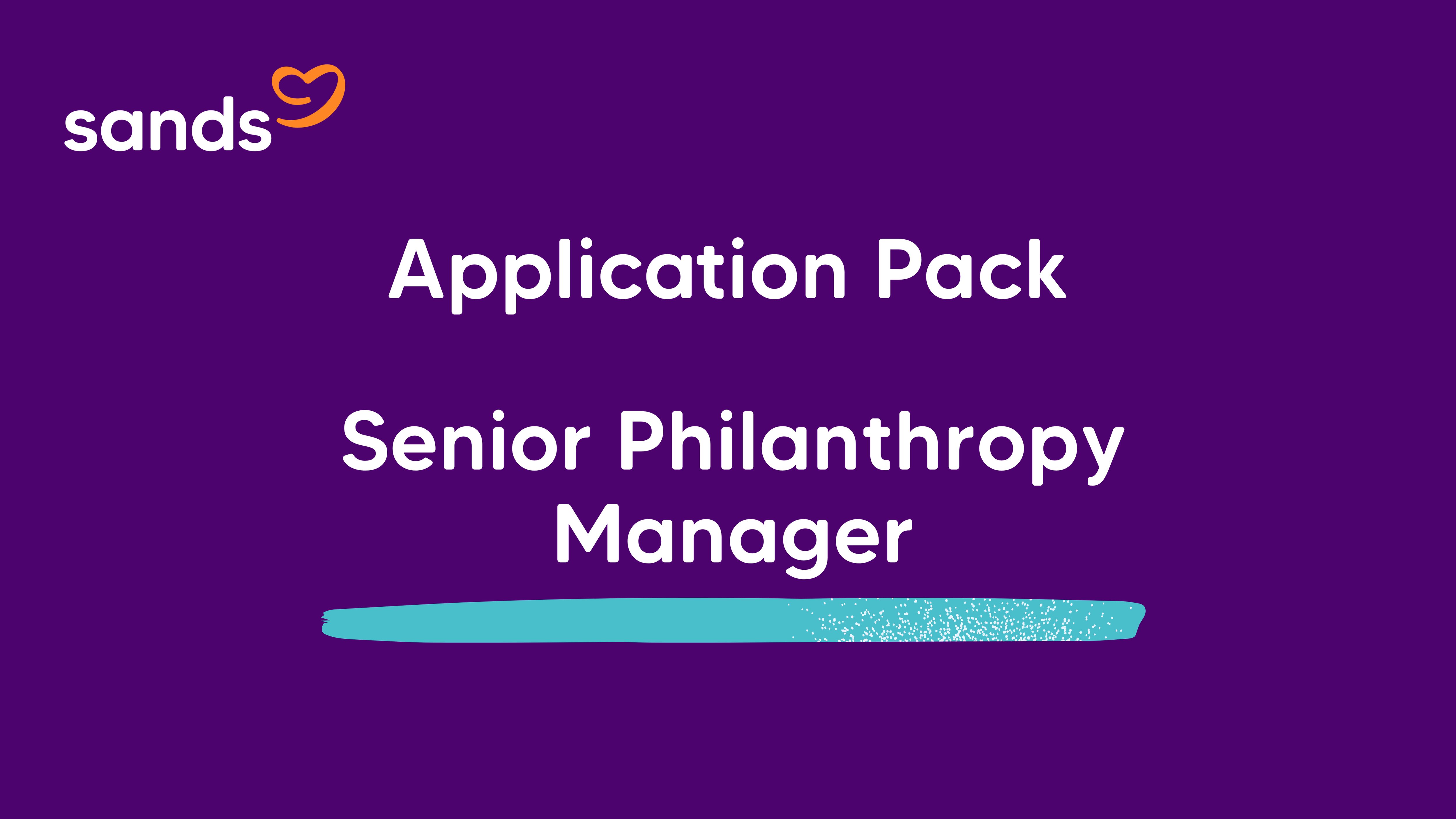 Application Pack Senior Philanthropy Manager