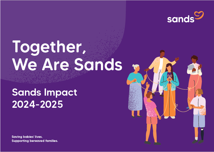Front cover of Sands Impact Report 2024-2025and text Together, We Are Sands. Sands Impact 2024-2025