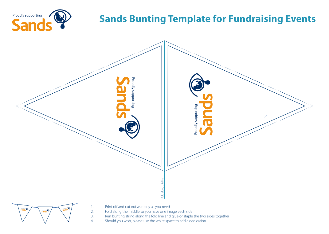 preview of sands printable bunting