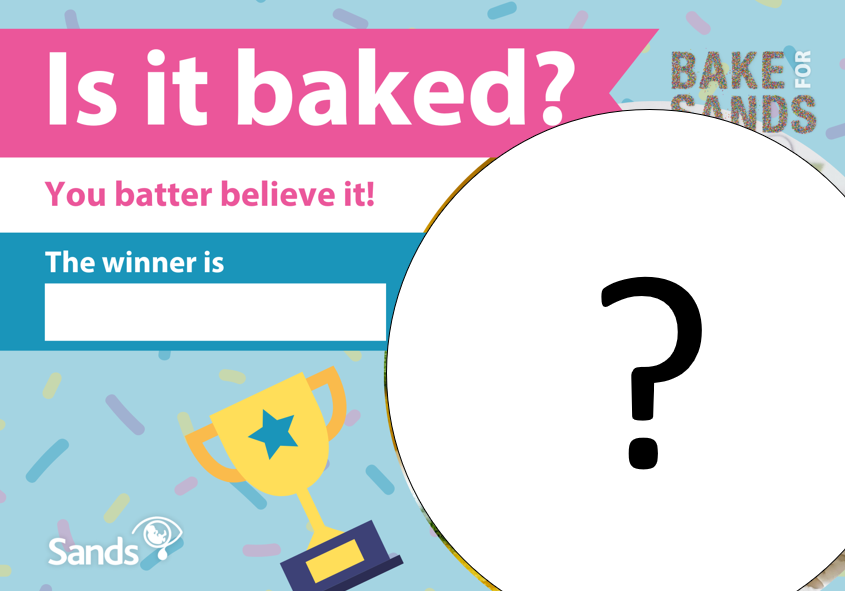 Preview of Is It Baked Answer with a questionmark covering the winning image