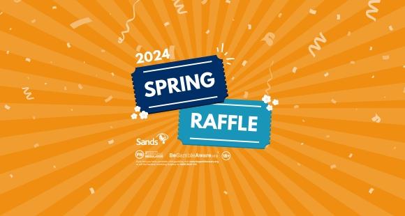 Image which says Spring Raffle
