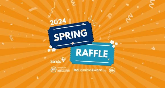 Images which says Sands Spring Raffle