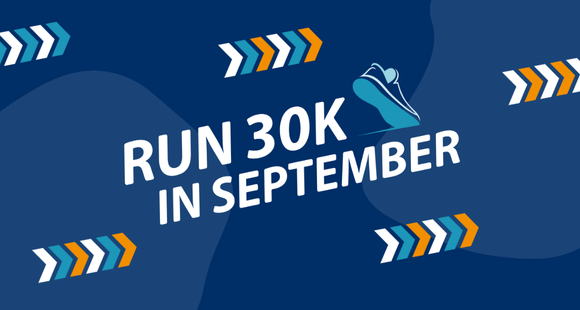 Branded image with text "Run 30k in September"