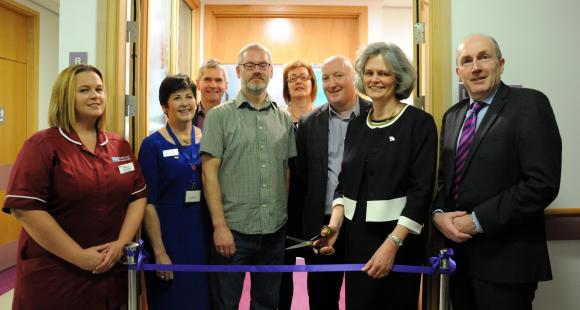 Dr Clea Harmer opened the Lavender Suite at Altnagelvin Hospital in Londonderry.  