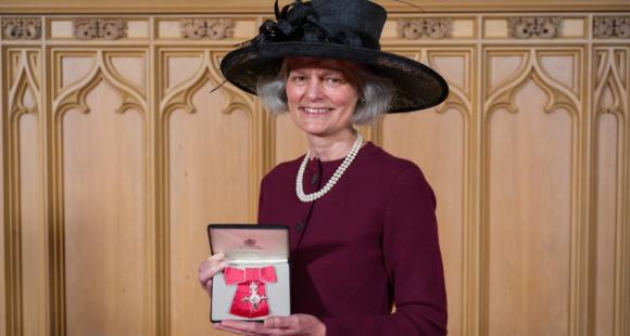 Sands CEO Clea Harmer with her MBE