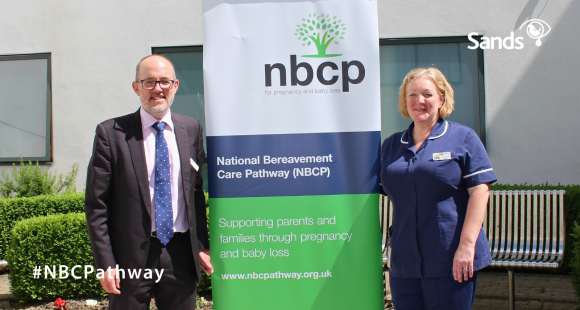 Marc Harder, National Bereavement Care Pathway Lead at Sands and Kathryn Sansby, Bereavement Midwife at East Lancashire NHS Health Trust