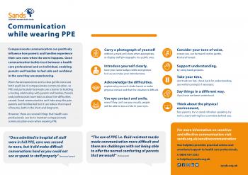 Communications with PPE for healthcare professionals