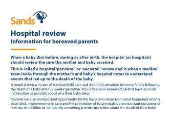 hospital review information for bereaved parents document preview