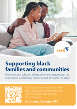 Image of Bereavement Support flyer for Black communities