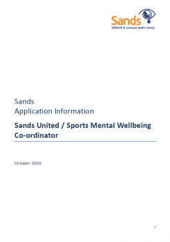 Sands United / Sports Mental Wellbeing Co-ordinator