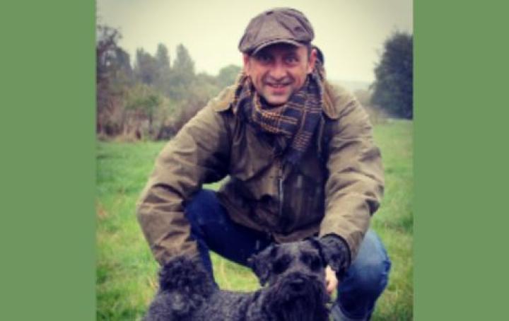 Matt Allwright, Sands Ambassador, with his dog Ozzy