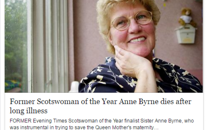 Anne Byrne has died