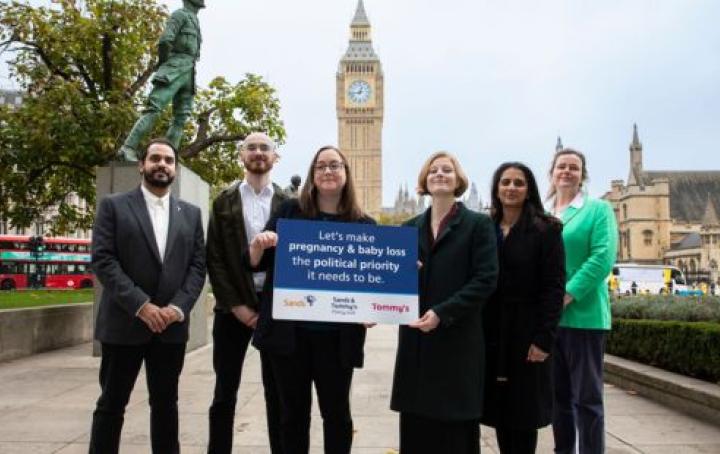  Colleagues from Sands, Tommys, and the Joint Policy Unit outside the Palace of Westminster