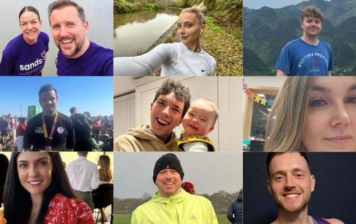 Photo collage of runners taking on the London Marathon