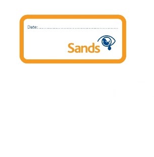 Teardrop sticker, sands